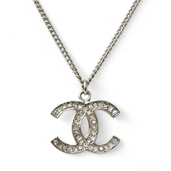 CHANEL Silver Logo Necklace - Picture 2 of 6